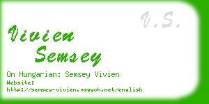 vivien semsey business card